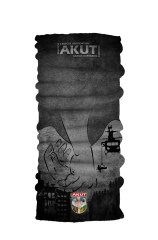 AKUT Kalkan Motifli Gri-Siyah Baf-Boyunluk